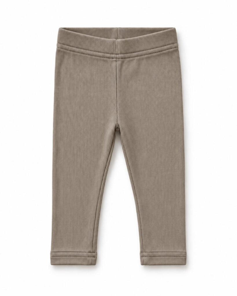 Bløde ribleggings – Beige